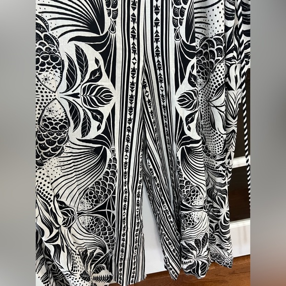 Farm Rio Off-White Monochrome Jumpsuit - XL - NWT - Picture 10 of 11